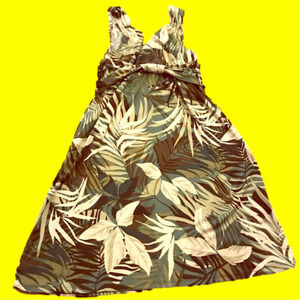 ** Cute Jonathan Martin green tropical dress large